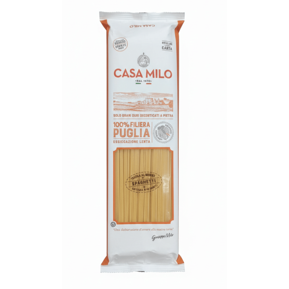 Macarrão Spaghetti Al Nero Di Seppia Casa Milo 500g